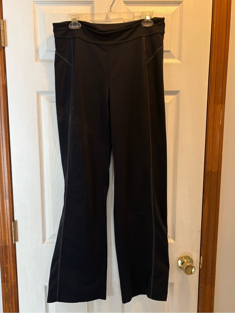 Athleta Black Spandex Leggings Yoga 736617 large Supportive